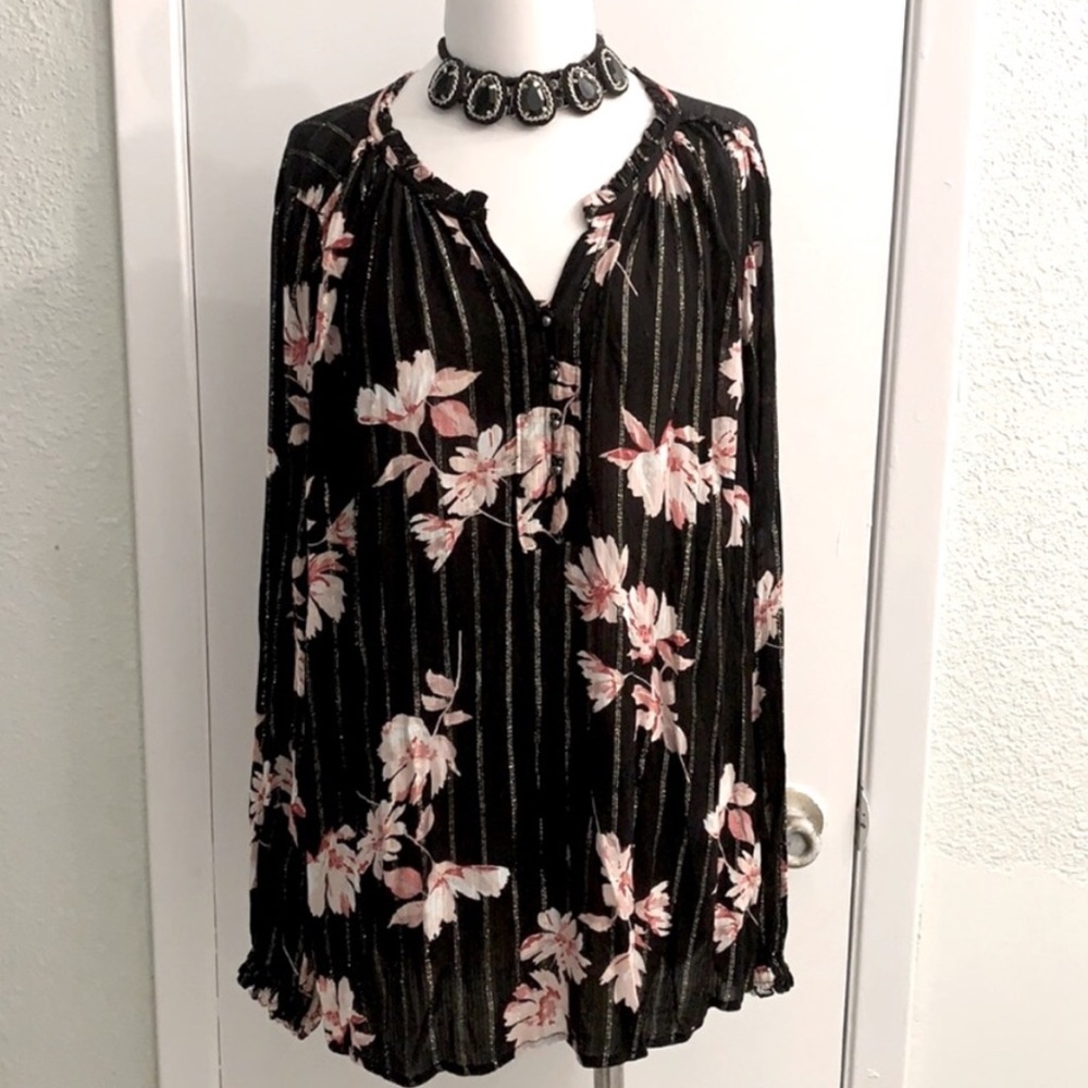 Liz Claiborne- Floral Blouse